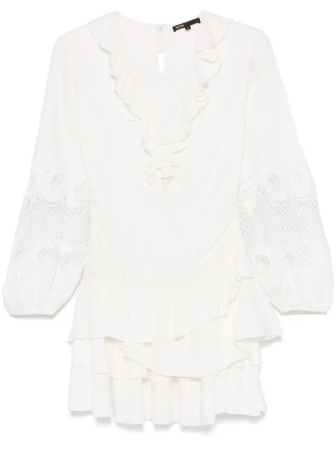 Maje ruffle-detailing mini dress