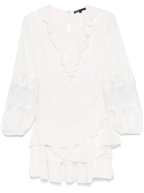 Robe courte à détails volantés - Maje - Modalova