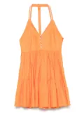 Maje linen mini dress - Orange