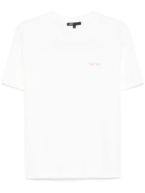 Maje embroidered-logo T-shirt 