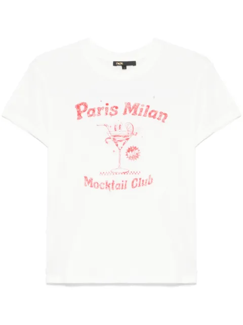 Maje T-Shirt mit grafischem Print