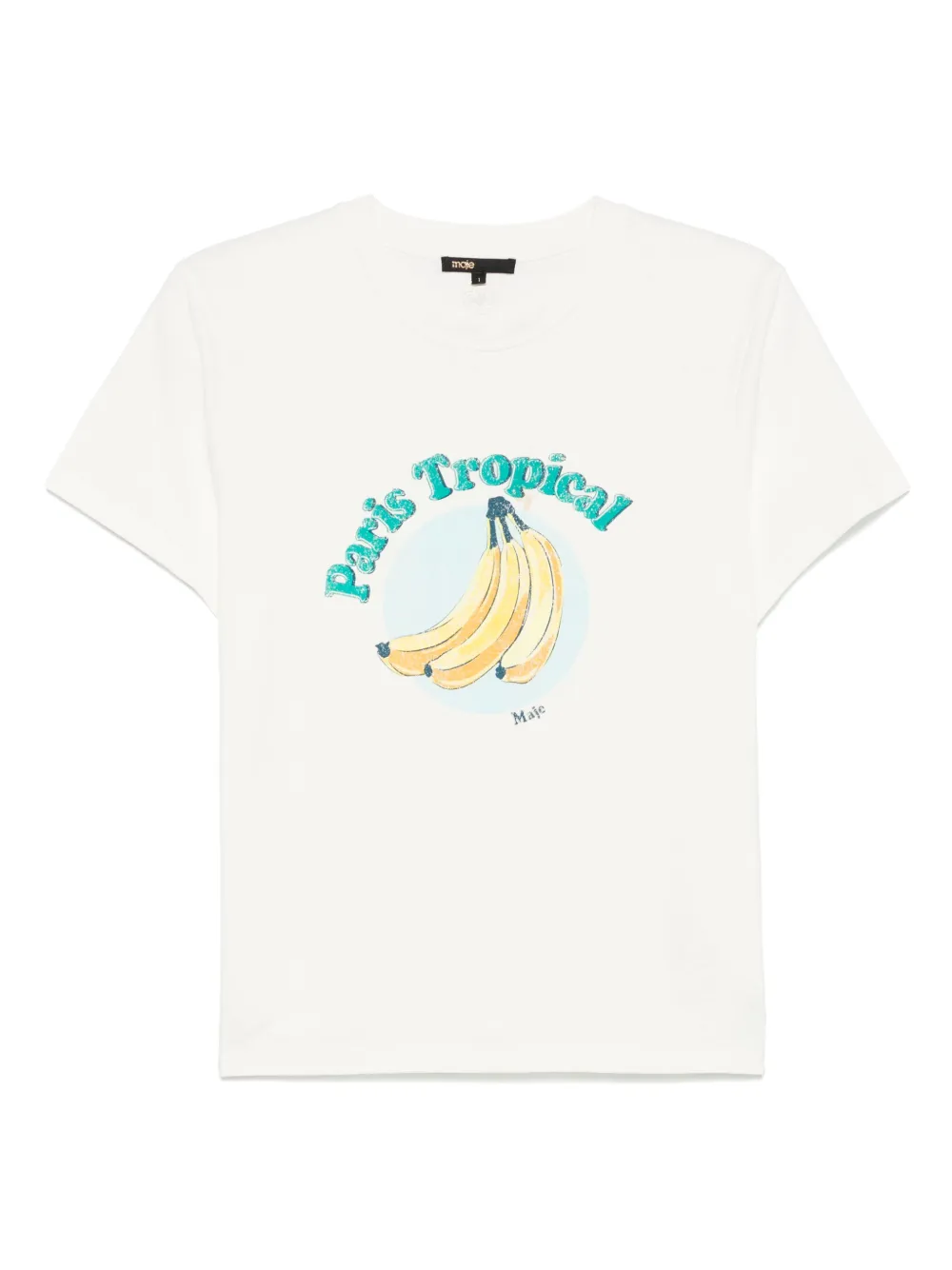 Maje playera con estampado gráfico | blanco | Image 1