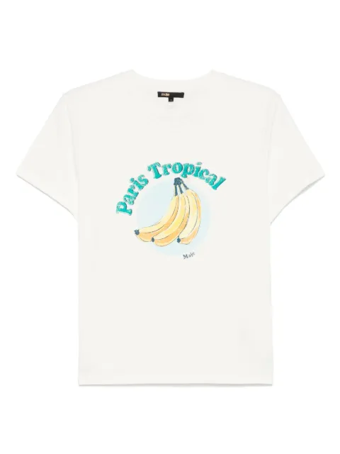 Maje playera con estampado gráfico