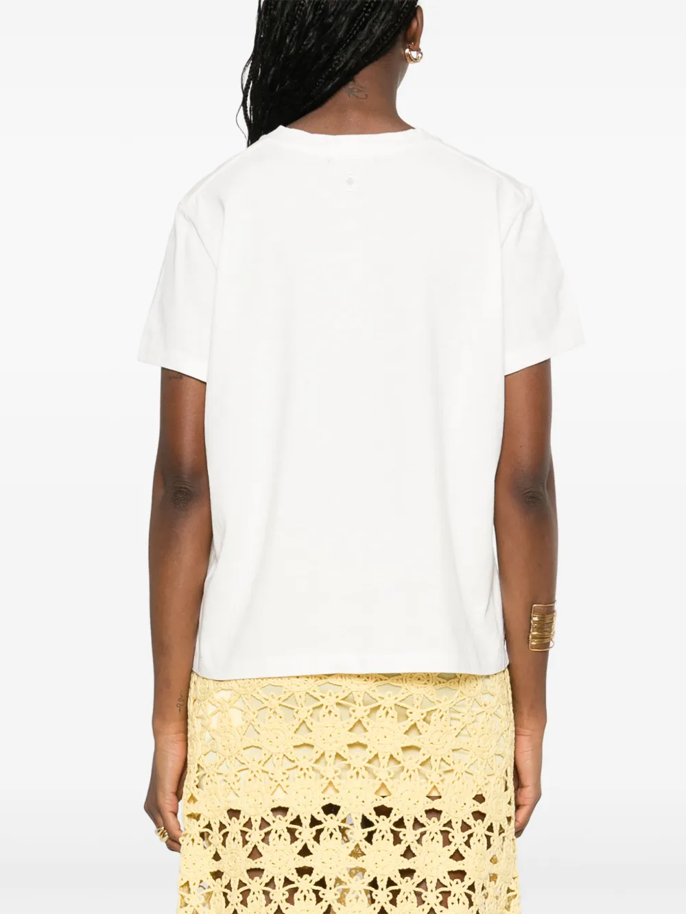 Maje T-shirt met grafische print Wit