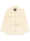 Maje belted jacket - Yellow