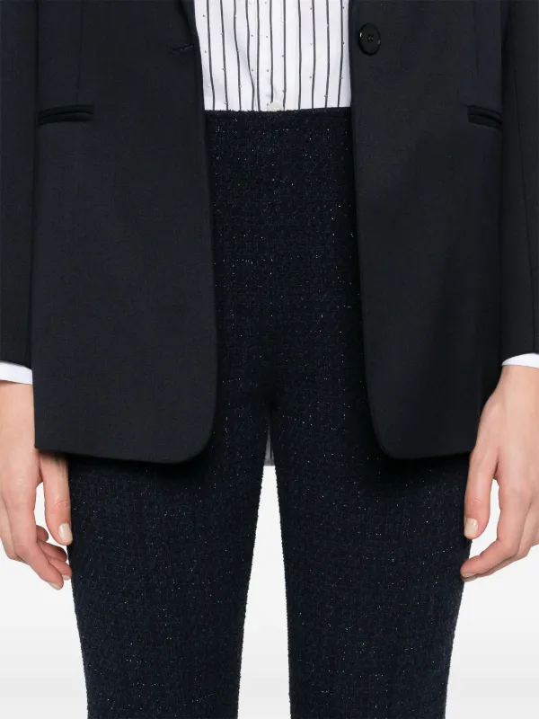 Maje Hose Aus Tweed Blau FARFETCH DE