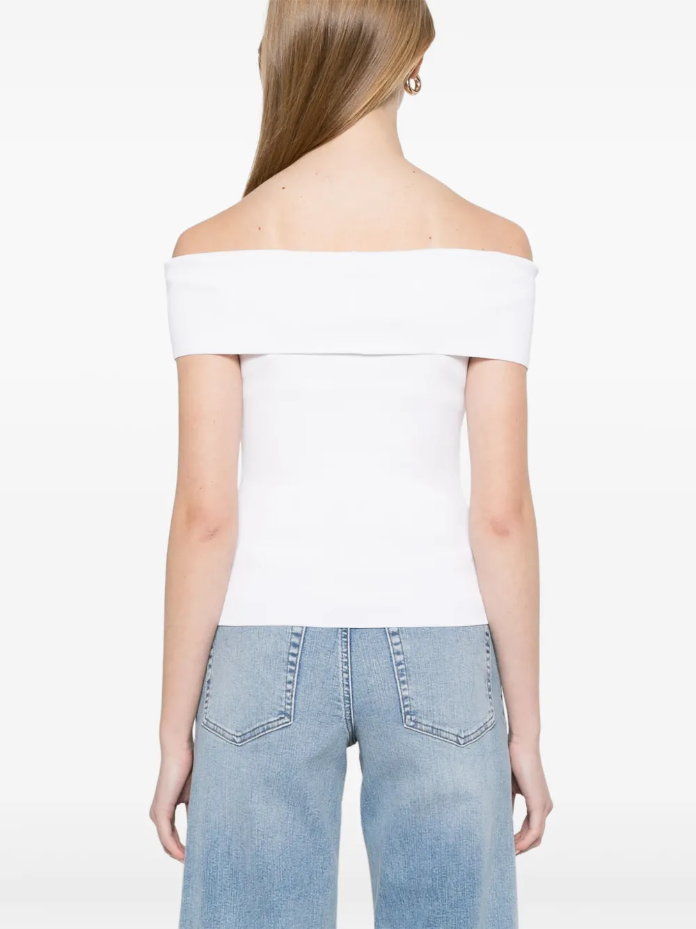 Maje Off-shoulder top Wit