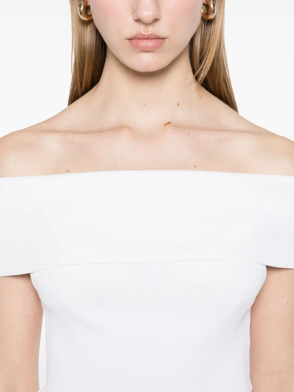 Maje Off-shoulder top Wit