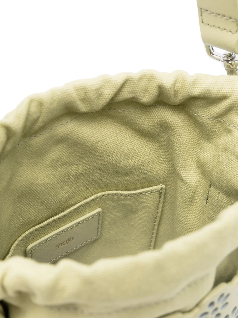 Maje Fleur bucket-tas Groen