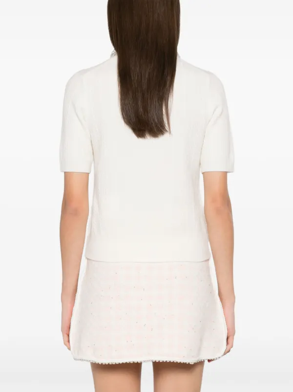 Orders Maje Tivola Removable Embellished-Collar Top