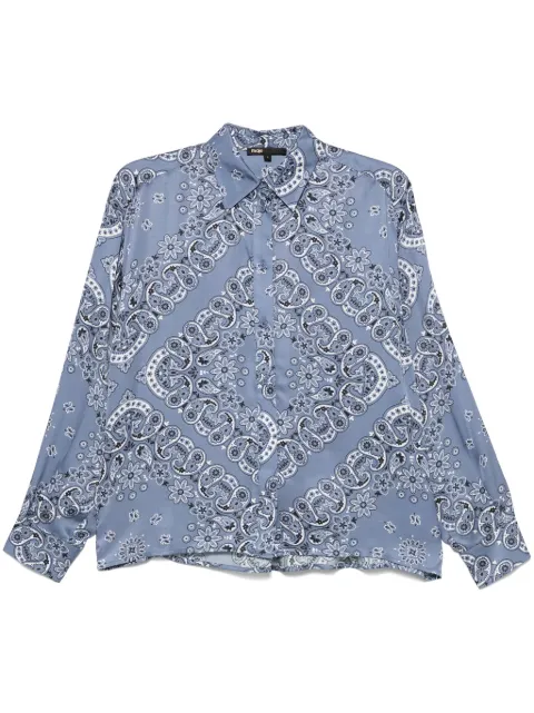 Maje camisa con estampado floral