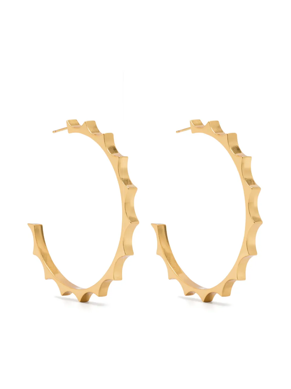 tapered hoop earrings