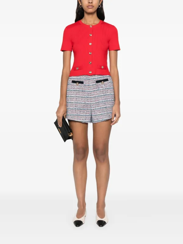 Maje Ribbed Cardigan | Red | FARFETCH Maje Ribbed Cardigan | Red | FARFETCH