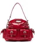Maje eyelet-detail cross body bag - Red