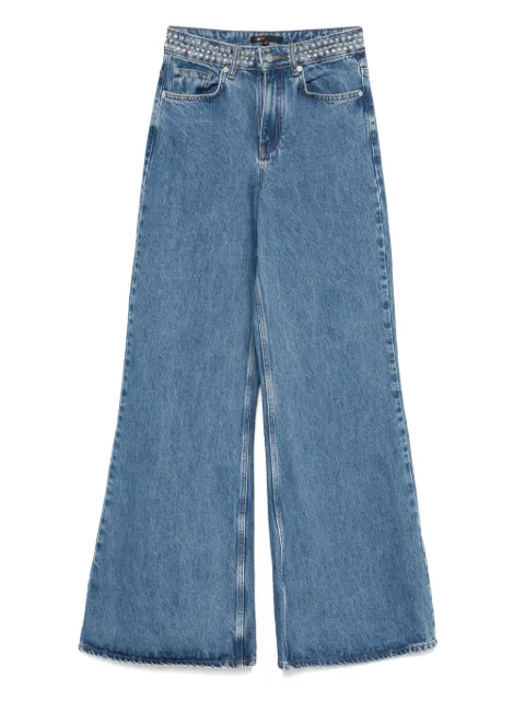 Maje studded-waistband jeans