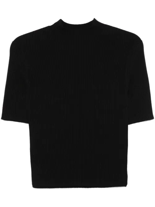 Maje t-shirt nervuré - Noir - Maje - Modalova