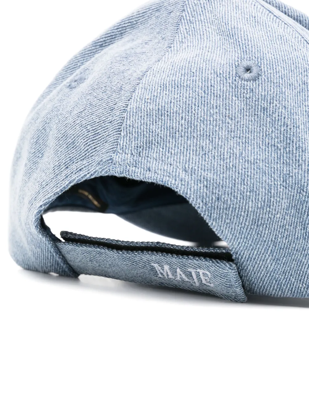 Maje clover-logo denim cap - Blauw