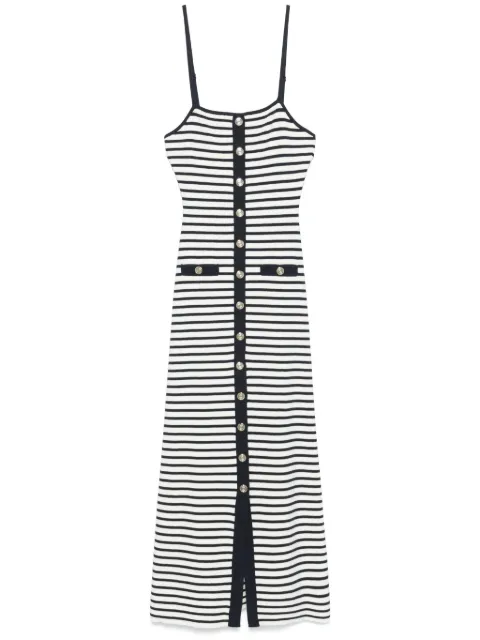 Maje striped midi dress