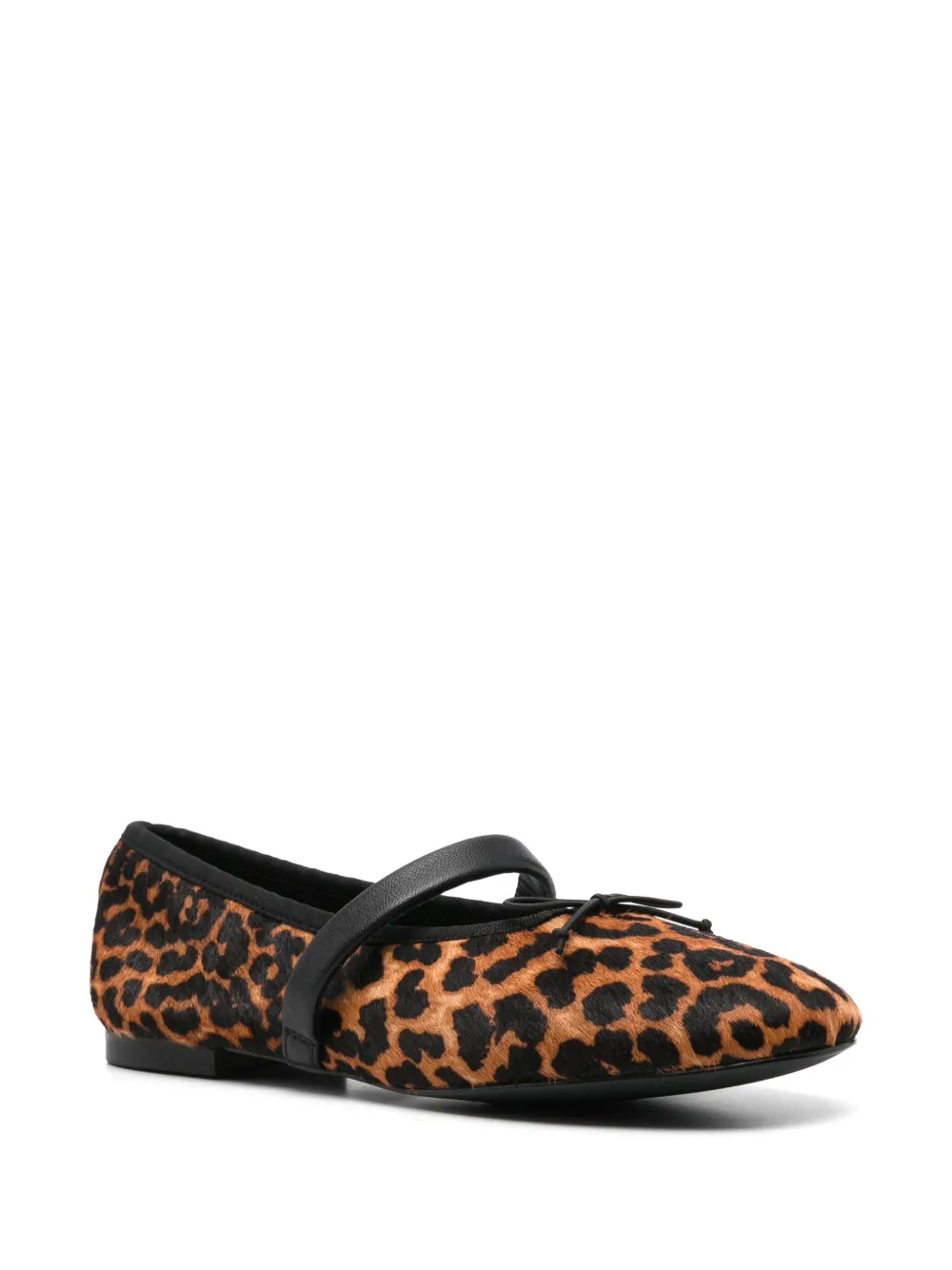 Maje Ballerina's met luipaardprint Zwart