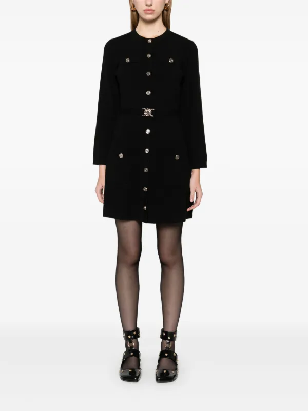 Maje 2-in-1 Knitted Cape Dress | Black | FARFETCH AU