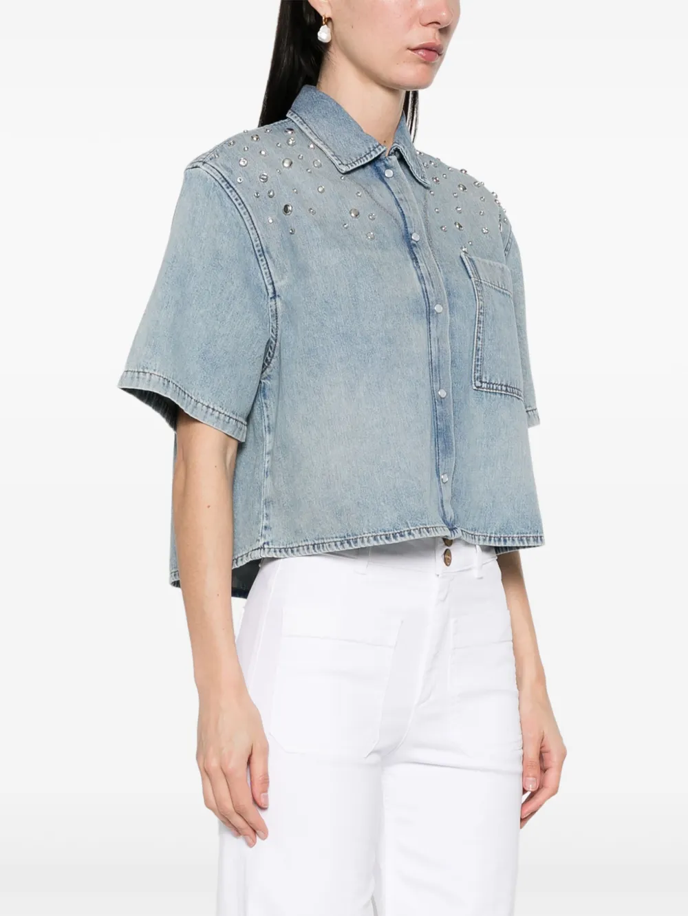 Maje Klassisches Jeanshemd | Tops | Image 3