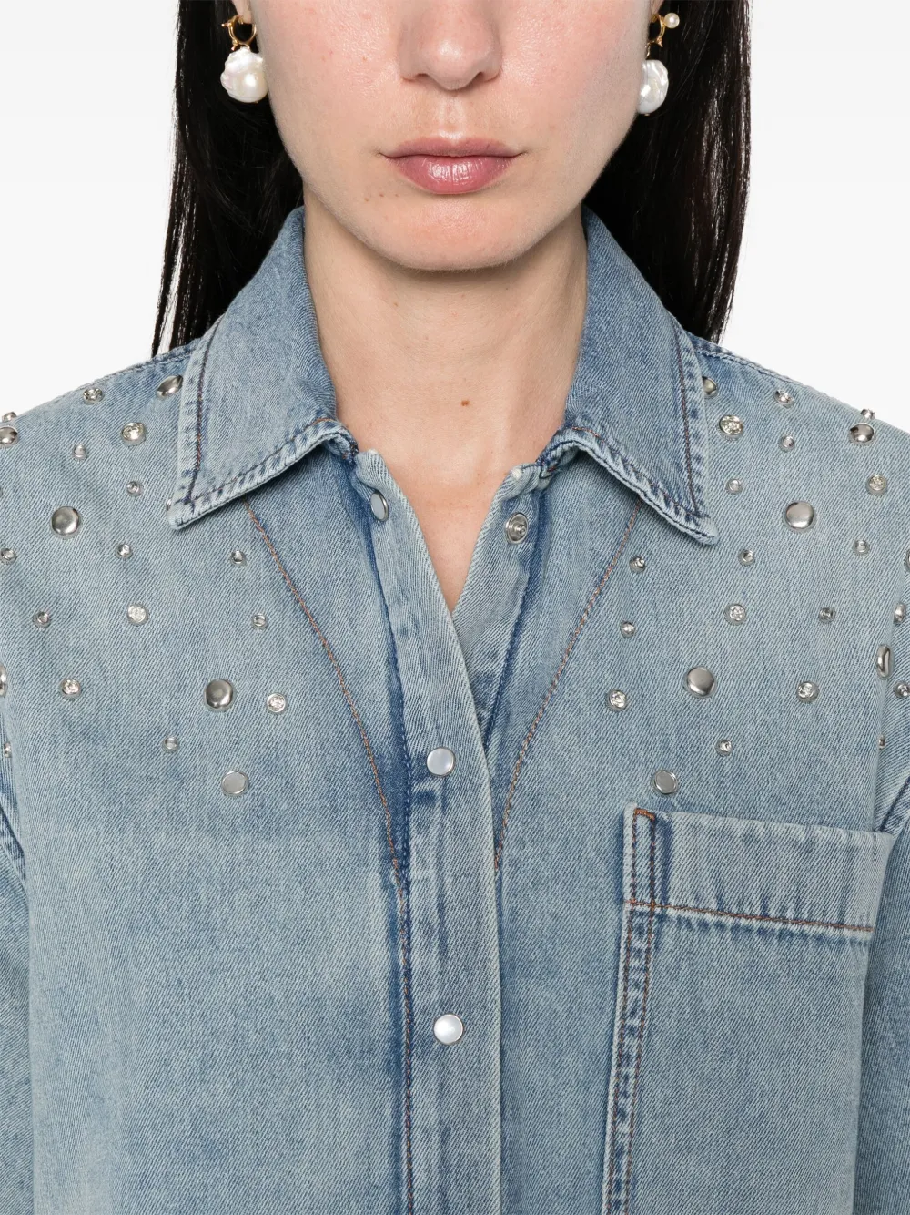 Maje Klassisches Jeanshemd | Image 5