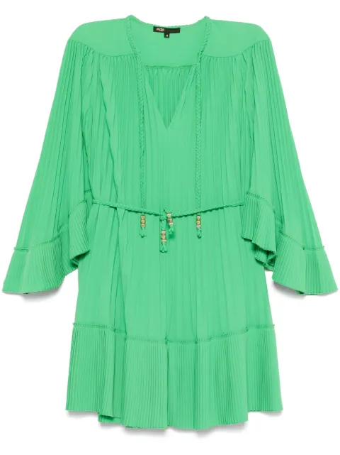 Maje plissé mini dress