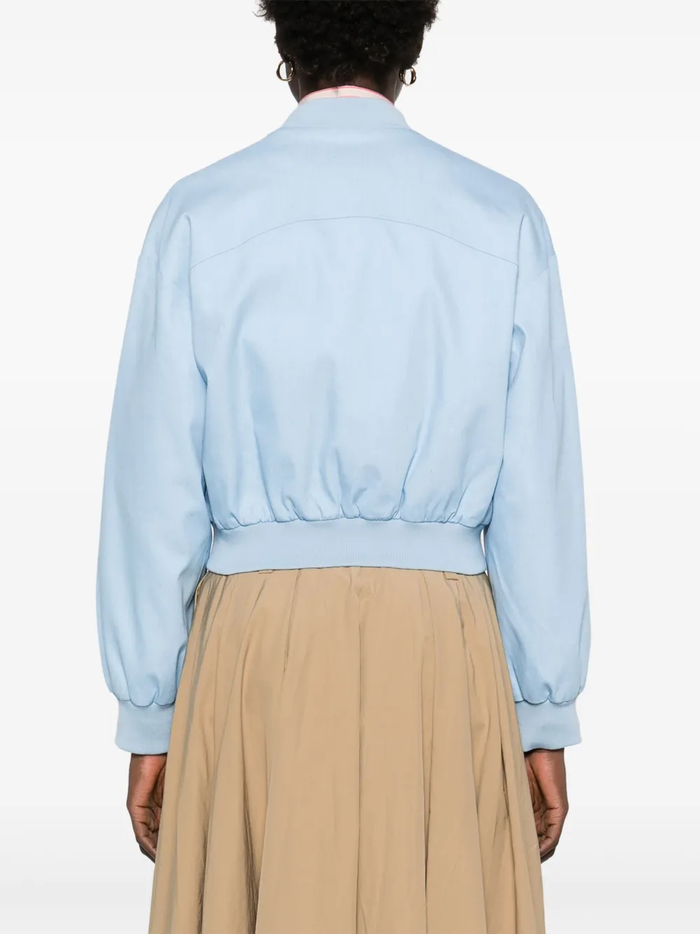 MAJE CROPPED BOMBER JACKET