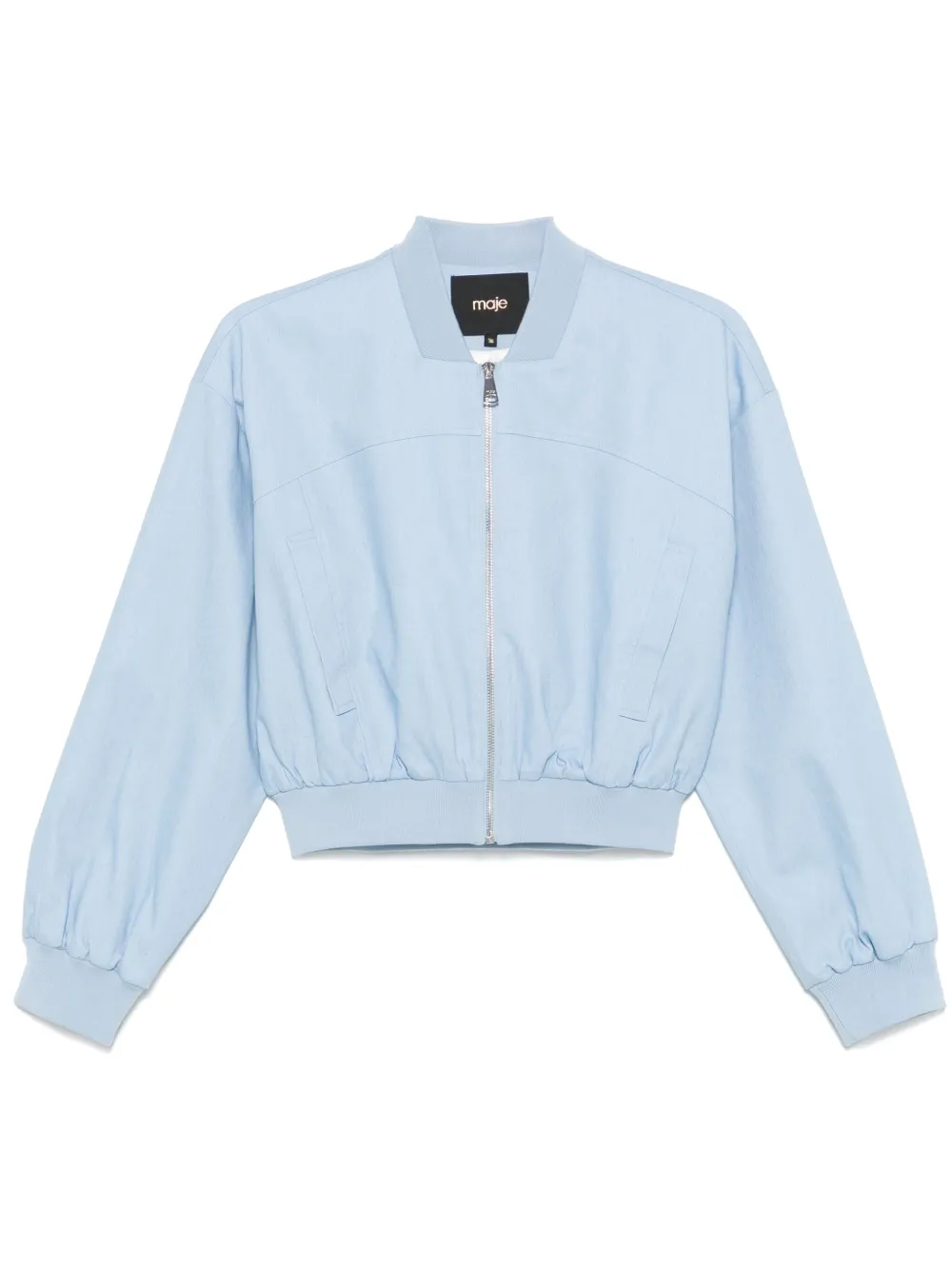 Image 1 of Maje cropped bomber jacket