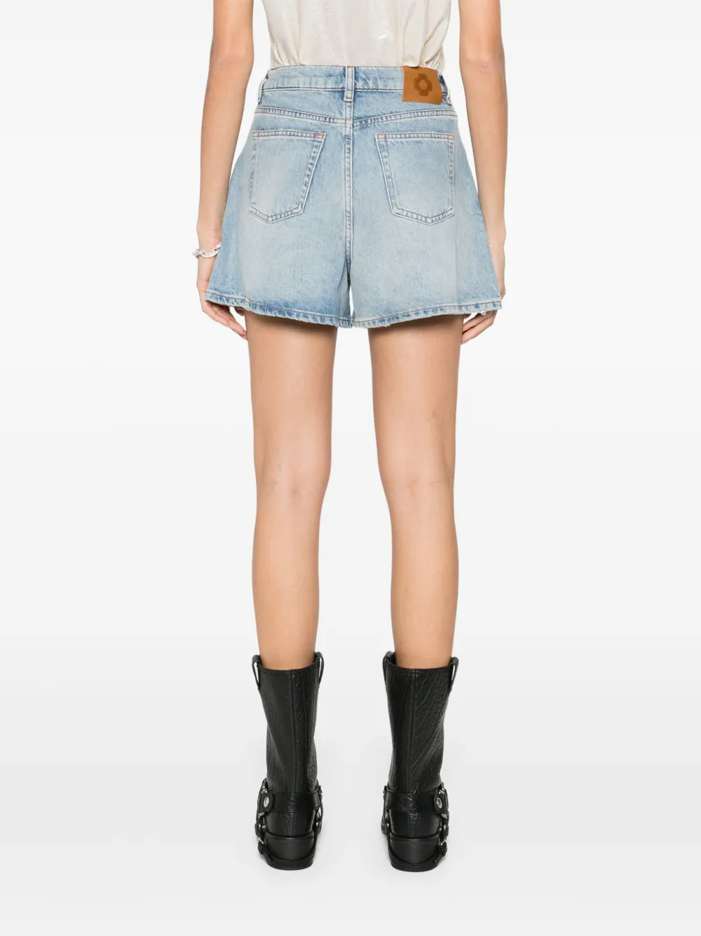 Maje Shorts met studs Blauw