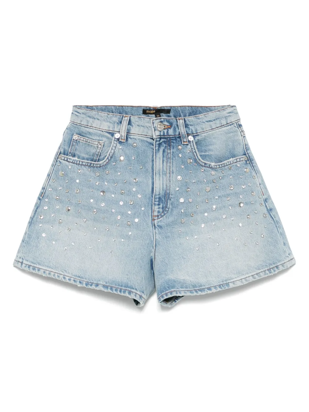 Maje stud-embellished shorts | Blue | Image 1