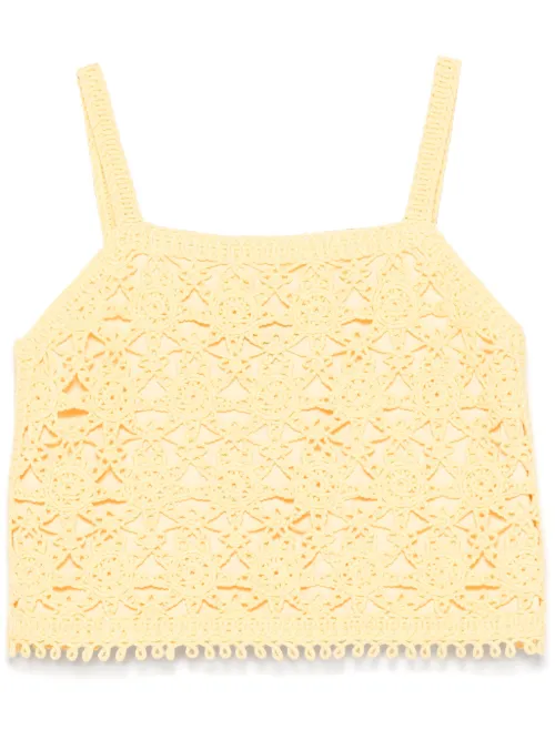 Maje haut en crochet - Jaune - Maje - Modalova