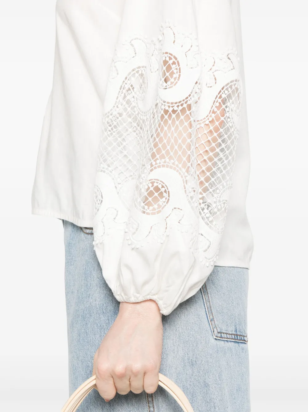 Maje Linnen blouse Wit