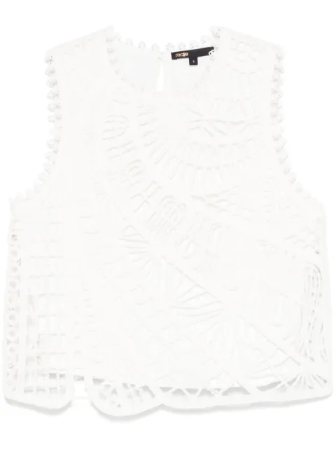 Maje camiseta con logo bordado