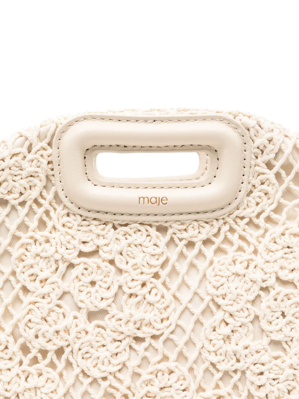 Maje Miss mini-schoudertas Beige