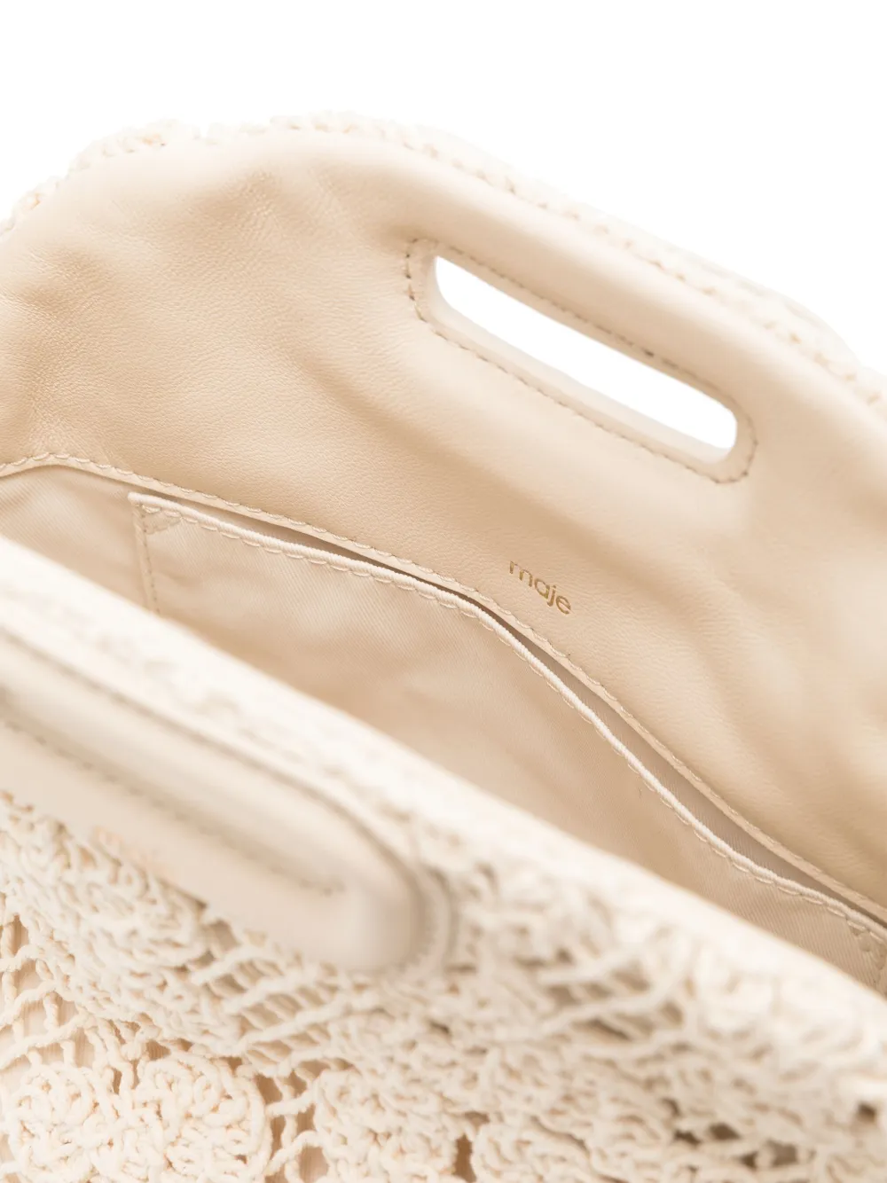 Maje Miss mini-schoudertas Beige