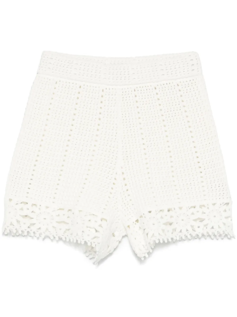 Maje Gehaakte shorts Wit
