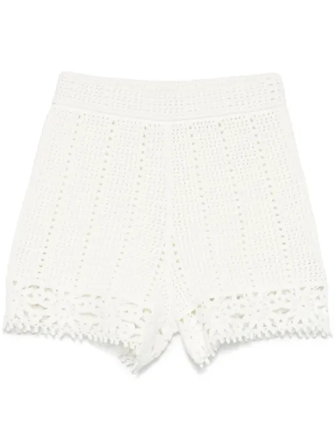 Maje crochet-knit shorts