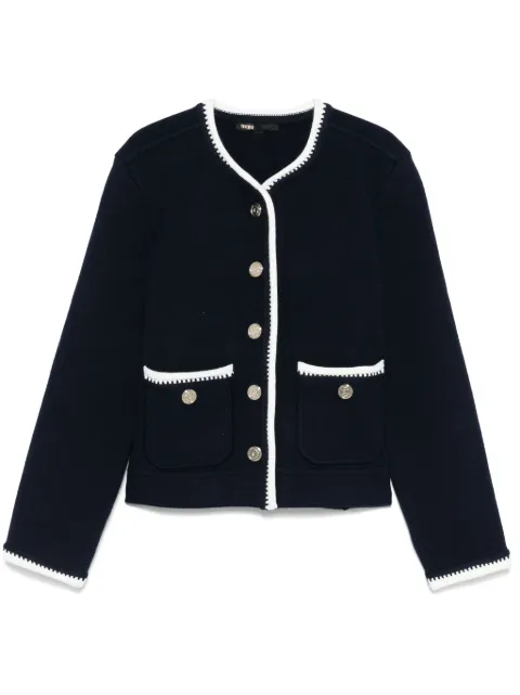 Maje contrast-trim cardigan
