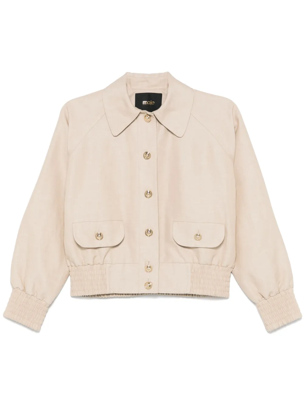 raglan-sleeve bomber jacket