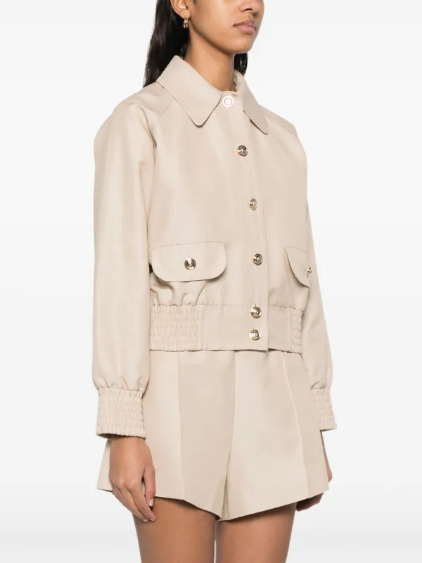 Maje raglan-sleeve Bomber Jacket | Neutrals | FARFETCH Maje raglan-sleeve Bomber Jacket | Neutrals | FARFETCH
