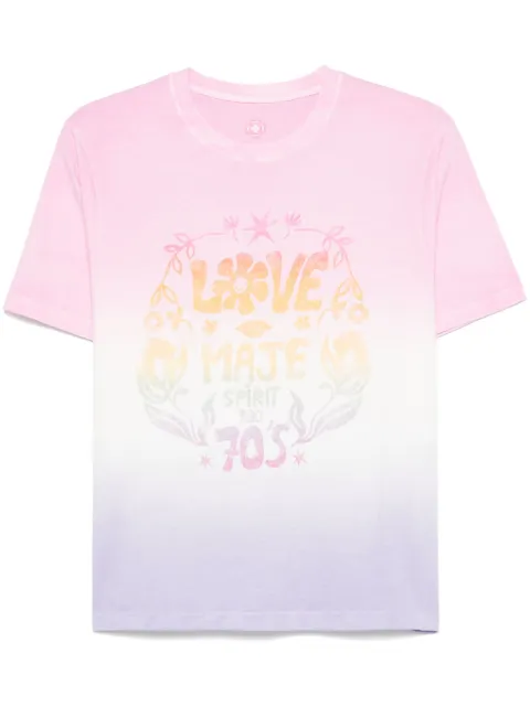 Maje t-shirt ample à détail d'imprimé
