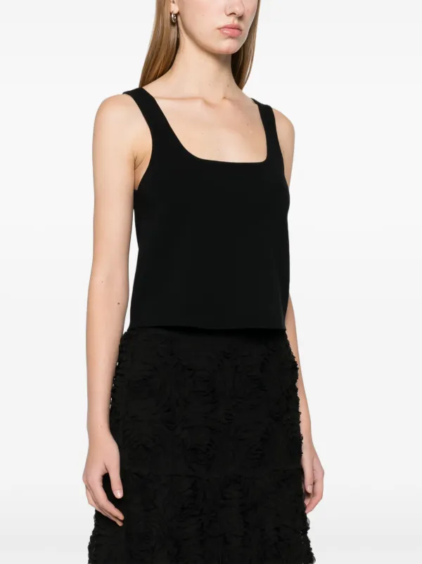 Maje Knitted Top Black FARFETCH JO