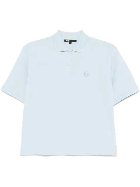 Maje patch-detail polo top
