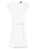 Maje belted mini dress - White