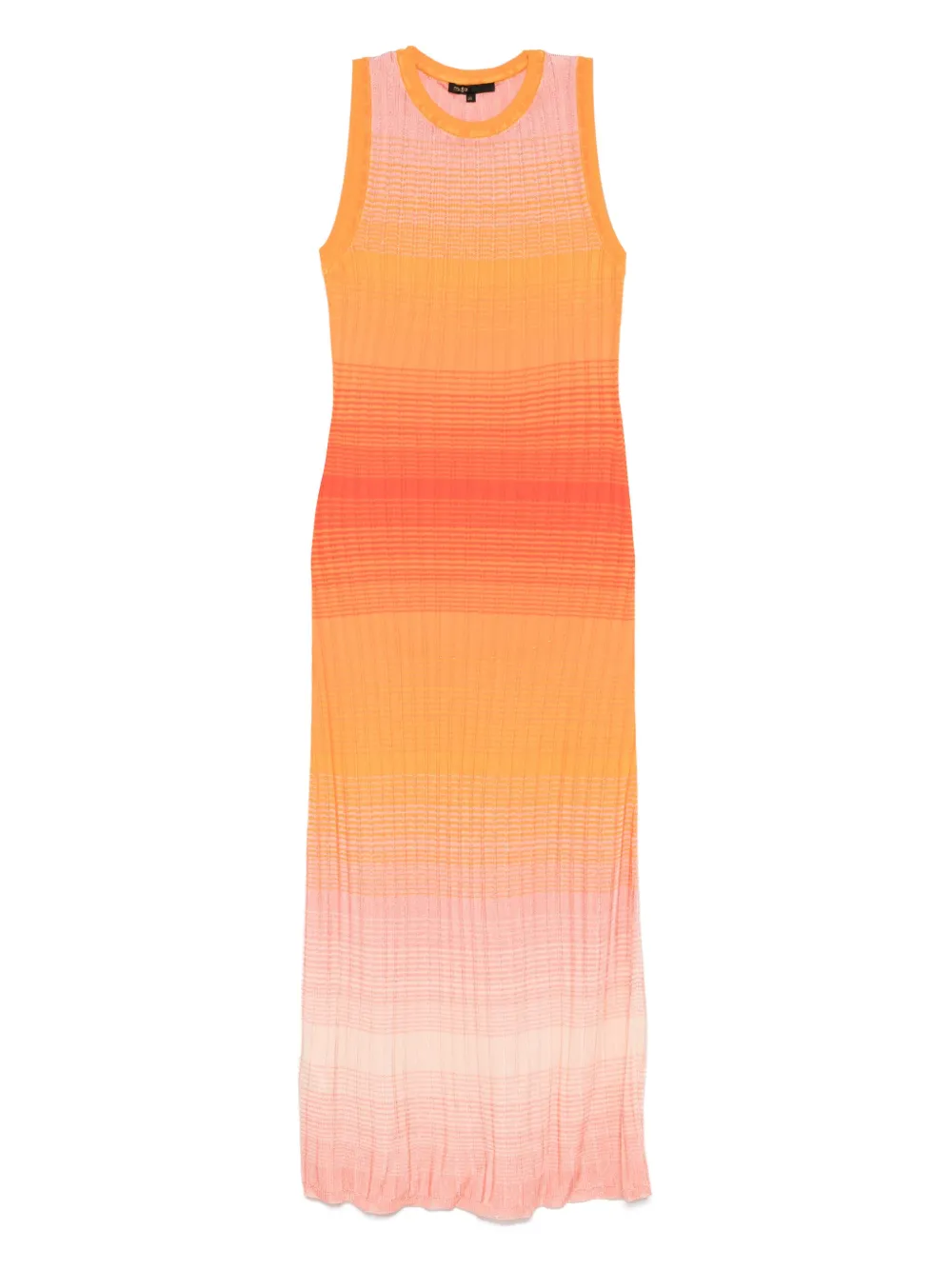 Maje Mouwloze jurk Oranje