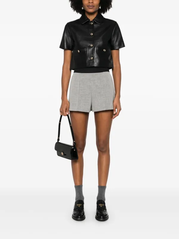 Veste Perfecto En Cuir D'agneau Noir Maje - Taille 36 - Portée 2 Fois - Excellent état