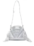 Maje mini Miss M rhinestone bag - Silver