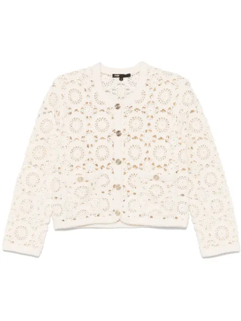 Maje floral-motif cardigan