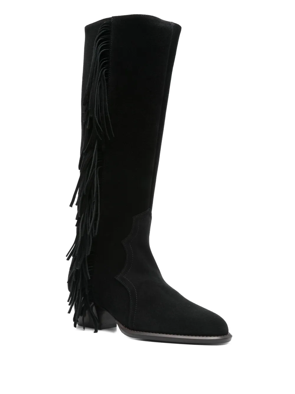 Cheap Maje fringe-detailed boots Women